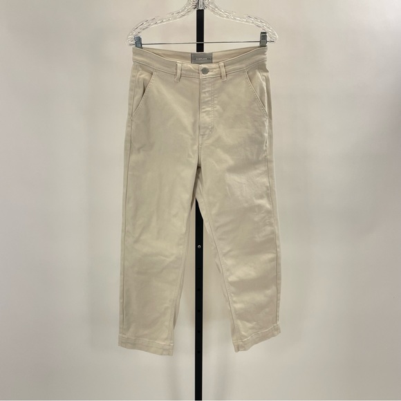 Everlane Straight Leg Cropped Jeans 8 Beige - Picture 8 of 13